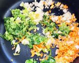 野菜のおかゆ卵入り★야채죽作り方5写真
