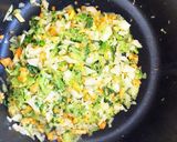 野菜のおかゆ卵入り★야채죽作り方6写真