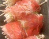 おぼろ昆布とエノキの豚肉蒸し作り方3写真
