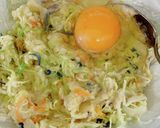 レンジで簡単☆おからパウダーでお好み焼き作り方2写真