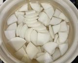 大根と豚バラ肉とザーサイのお鍋作り方2写真