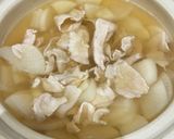 大根と豚バラ肉とザーサイのお鍋作り方4写真