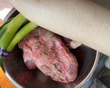 奇獸料理-蔥爆紅燒熊肉作り方1写真