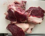 奇獸料理-蔥爆紅燒熊肉作り方3写真