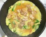 相葉マナブ☆鶏と卵とオクラのガリバタ丼作り方6写真