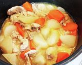 ほっこり☆根菜と豚肉の味噌煮作り方4写真