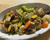 野菜と鶏のバジルハーブ焼き作り方5写真