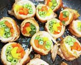 いんげんと、パプリカの肉巻き作り方4写真