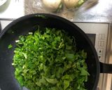 簡単！かぶの葉とお揚げの卵とじ作り方1写真