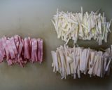マコモタケの ”ゆかり ” 和え作り方2写真