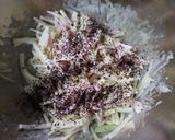 マコモタケの ”ゆかり ” 和え作り方5写真