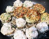沖縄 ニガナの白和えリメイクハンバーグ作り方4写真
