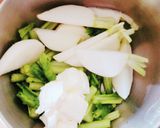 かぶの葉クリチ和え★オードブルおもてなし作り方1写真