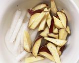 根菜茄子白菜簡単ミートソース温野菜サラダ作り方1写真