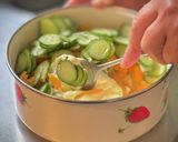 りんごと柿ときゅうりのサラダ(季節の味)作り方26写真