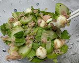 セロリとモッツァレラチーズのツナサラダ作り方5写真