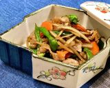 粉山椒香る☆豚肉と野菜のきんぴらごぼう作り方12写真