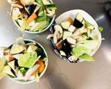 肉無豆腐簡単きな粉オイスター味野菜炒め作り方12写真