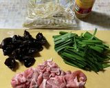 豚肉ニラもやしきくらげの塩ダレ炒め作り方2写真