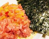 居酒屋風☆簡単ネギトロたくの海苔巻き作り方4写真