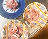 レンジ簡単きな粉コク旨味噌味甘酢酢豚作り方2写真