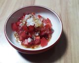 スプーンで食べるトマトサラダ作り方4写真
