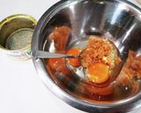 ストー鮭茶漬缶使った卵焼き作り方1写真
