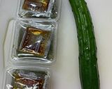 【簡単副菜】めかぶと胡瓜と豆腐の酢の物作り方1写真
