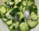 【簡単副菜】めかぶと胡瓜と豆腐の酢の物作り方3写真
