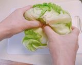 レンジで簡単♡レタス丸ごと豚肉巻き♡作り方2写真