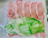 レンジで簡単♡レタス丸ごと豚肉巻き♡作り方7写真