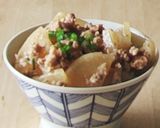 そぼろ大根丼★ランチ★1人飯作り方2写真