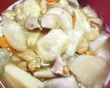 お出汁の効いた けんちん汁 すいとん入り作り方22写真