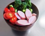 スティックセニョールとトマトの味噌汁作り方1写真