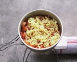 魚肉ソーセージスープ焼きそば作り方3写真
