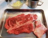 お手軽！赤ワインソースのステーキ丼☆作り方1写真