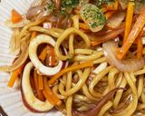 イカ焼きそば、柔らかい作り方4写真