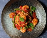 ニンニクたっぷりホタテトマトパスタ作り方9写真
