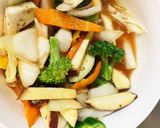 根菜たっぷり簡単コク旨ソース温野菜サラダ作り方16写真