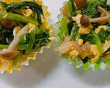 給食のほうれん草のしめじ和え作り方4写真