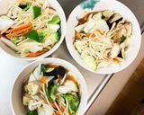 肉無チクワトマトクリーム焼そば味野菜炒め作り方13写真