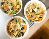 肉無チクワトマトクリーム焼そば味野菜炒め作り方17写真