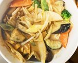肉無チクワトマトクリーム焼そば味野菜炒め作り方18写真