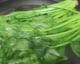 ほうれん草と韓国のりのナムル作り方1写真