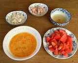 エビとトマトの中華風炒り卵作り方1写真
