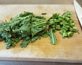 鍋だけじゃ勿体無い！春菊と豆腐のお味噌汁作り方1写真