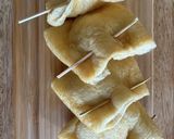 鶏つくね入り巾着煮物作り方2写真