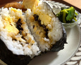 からしマヨ昆布とたまごの大きなおにぎり作り方8写真