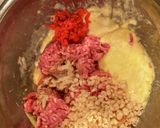 ひき肉と強力粉で作るお好み焼き作り方4写真