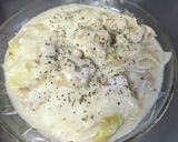 煮るだけ 里芋と白菜のチキンクリーム作り方7写真